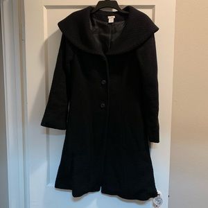 ANTHROPOLOGIE ODILLE BASKETWEAVE COAT, size 8